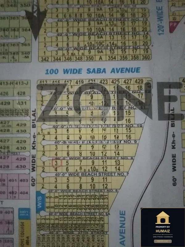 500 Sq. Yd. Residential Plot (Parcel 1) on Peninsula Commercial For Sale in DHA Phase 8 Karachi — Photograph 2