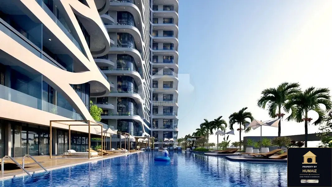 1-Bedroom Luxury Apartment (Private Pool, 2 Bath, Suite 4) at HMR Waterfront For Sale in DHA Phase 8 Karachi — Photograph 9