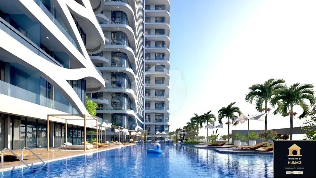 2-Bedroom Luxury Apartment (Private Pool, 3 Bath, Suite 9) at HMR Waterfront For Sale in DHA Phase 8 Karachi — Photograph 4