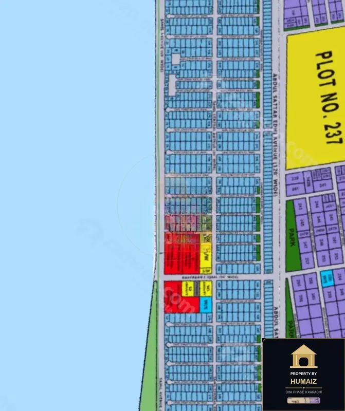 300 Sq. Yd. Residential Plot in Zone B For Sale in DHA Phase 8 Karachi — Property by Humaiz Architectural Asset