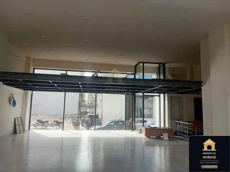 200 Sq. Yd. Commercial Retail Shop (Basement, Unit 3) on Al-Murtaza Commercial For Rent in DHA Phase 8 Karachi — Property by Humaiz Architectural Asset