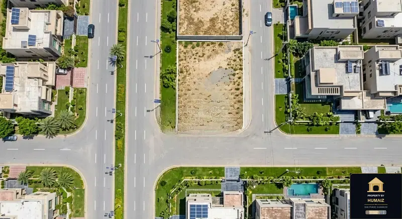 1,000 Sq. Yd. Residential Plot (West Open, Parcel 3) in Zone B For Sale in DHA Phase 8 Karachi — Property by Humaiz Architectural Asset