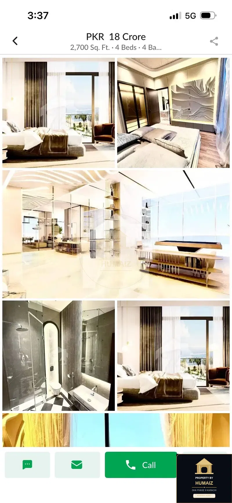 4-Bedroom Luxury Apartment (Sea Facing, 4 Bath, Suite 3) at The Views For Sale in DHA Phase 8 Karachi — Photograph 2
