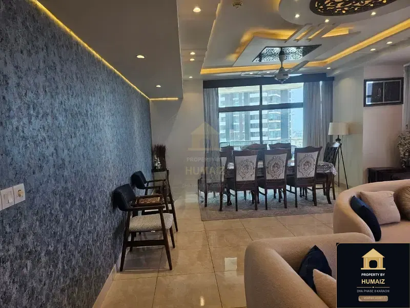 3-Bedroom Luxury Apartment (5 Bath, Suite 17) at Pearl Towers For Rent in DHA Phase 8 Karachi — Photograph 4