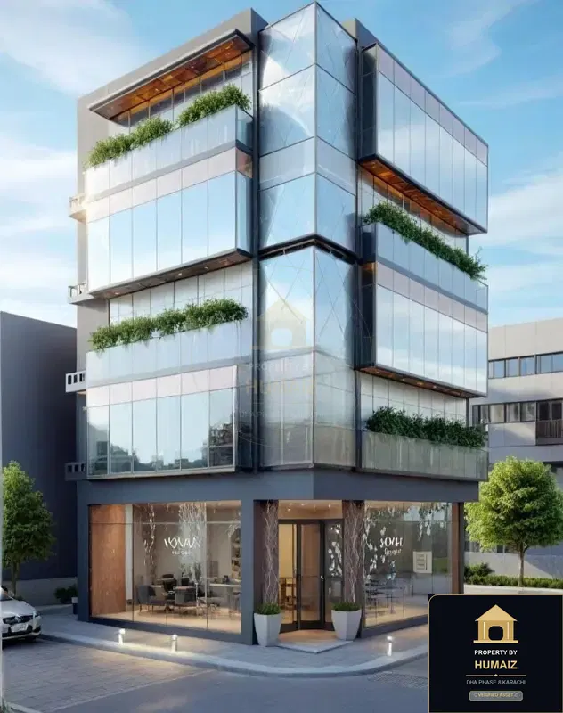 113 Sq. Yd. Corporate Office Space (Corner, 1 Bath, Unit 4) on Al-Murtaza Commercial For Sale in DHA Phase 8 Karachi — Photograph 2