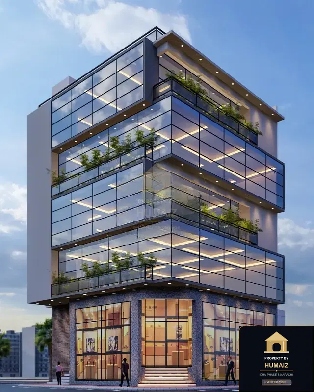 113 Sq. Yd. Corporate Office Space (Corner, 1 Bath, Unit 4) on Al-Murtaza Commercial For Sale in DHA Phase 8 Karachi — Photograph 3