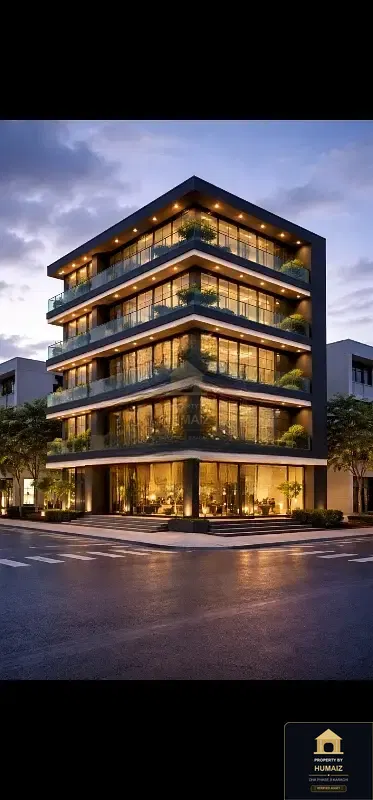 200 Sq. Yd. Commercial Building (Corner, Unit 2) on Zulfiqar Commercial For Sale in DHA Phase 8 Karachi — Property by Humaiz Architectural Asset