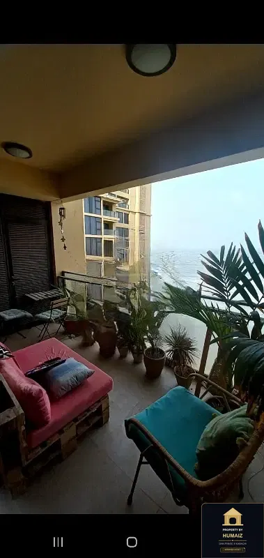 2-Bedroom Luxury Apartment (Sea Facing, 3 Bath, Suite 2) at Coral Towers For Rent in DHA Phase 8 Karachi — Property by Humaiz Architectural Asset