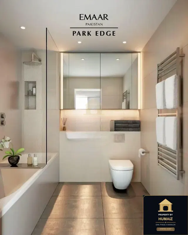 2-Bedroom Luxury Apartment (Private Pool, 3 Bath, Suite 2) at Park Edge For Sale in DHA Phase 8 Karachi — Photograph 24
