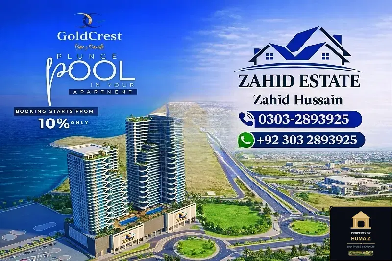 2-Bedroom Luxury Apartment (Sea Facing, 2 Bath, Suite 28) at HMR Waterfront For Sale in DHA Phase 8 Karachi — Photograph 2