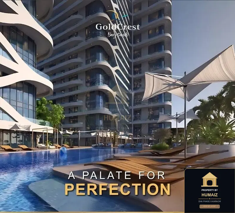1-Bedroom Luxury Apartment (Private Pool, 2 Bath, Suite 85) at HMR Waterfront For Sale in DHA Phase 8 Karachi — Property by Humaiz Architectural Asset