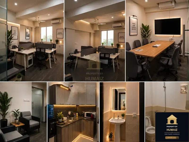 111 Sq. Yd. Corporate Office Space (1 Bath, Unit 8) on Al-Murtaza Commercial For Rent in DHA Phase 8 Karachi — Photograph 11