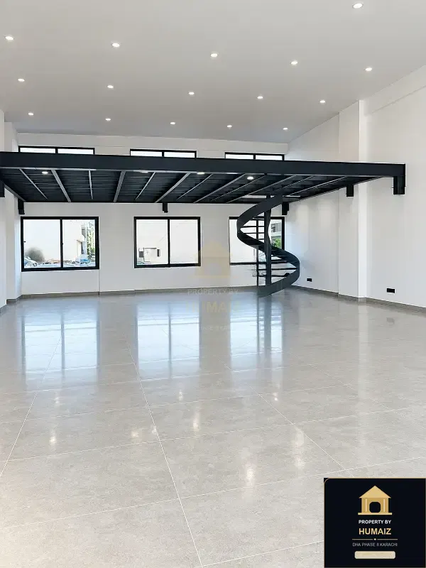 444 Sq. Yd. Commercial Retail Shop (Boulevard Facing, Unit 1) on Al-Murtaza Commercial For Rent in DHA Phase 8 Karachi — Property by Humaiz Architectural Asset