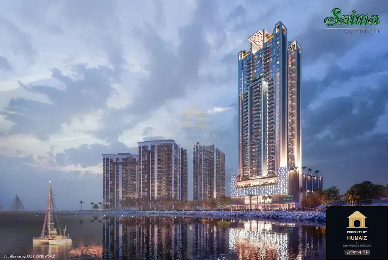 3-Bedroom Luxury Apartment (Sea Facing, 3 Bath, Suite 2) at Tower A For Sale in DHA Phase 8 Karachi — Property by Humaiz Architectural Asset