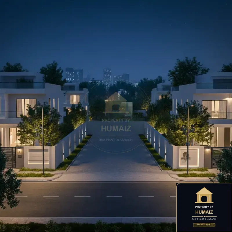 600 Sq. Yd. Residential Plot (Boulevard Facing, Parcel 1) in Zone E For Sale in DHA Phase 8 Karachi — Property by Humaiz Architectural Asset