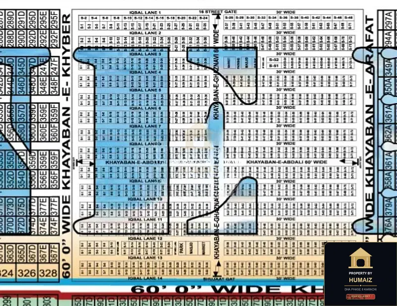 120 Sq. Yd. Residential Plot (Boulevard Facing, Parcel 1) at Creek Vistas For Sale in DHA Phase 8 Karachi — Property by Humaiz Architectural Asset