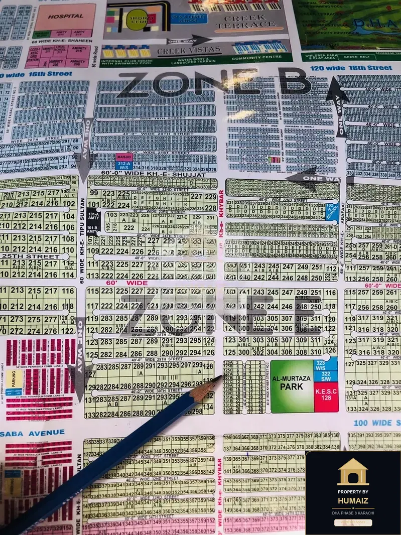 1,000 Sq. Yd. Residential Plot (Corner, Parcel 3) in Zone E For Sale in DHA Phase 8 Karachi — Photograph 3