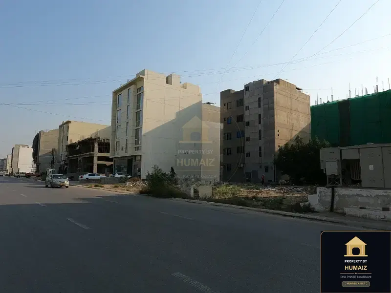 200 Sq. Yd. Commercial Plot (Boulevard Facing, Parcel 14) on Al-Murtaza Commercial For Sale in DHA Phase 8 Karachi — Property by Humaiz Architectural Asset