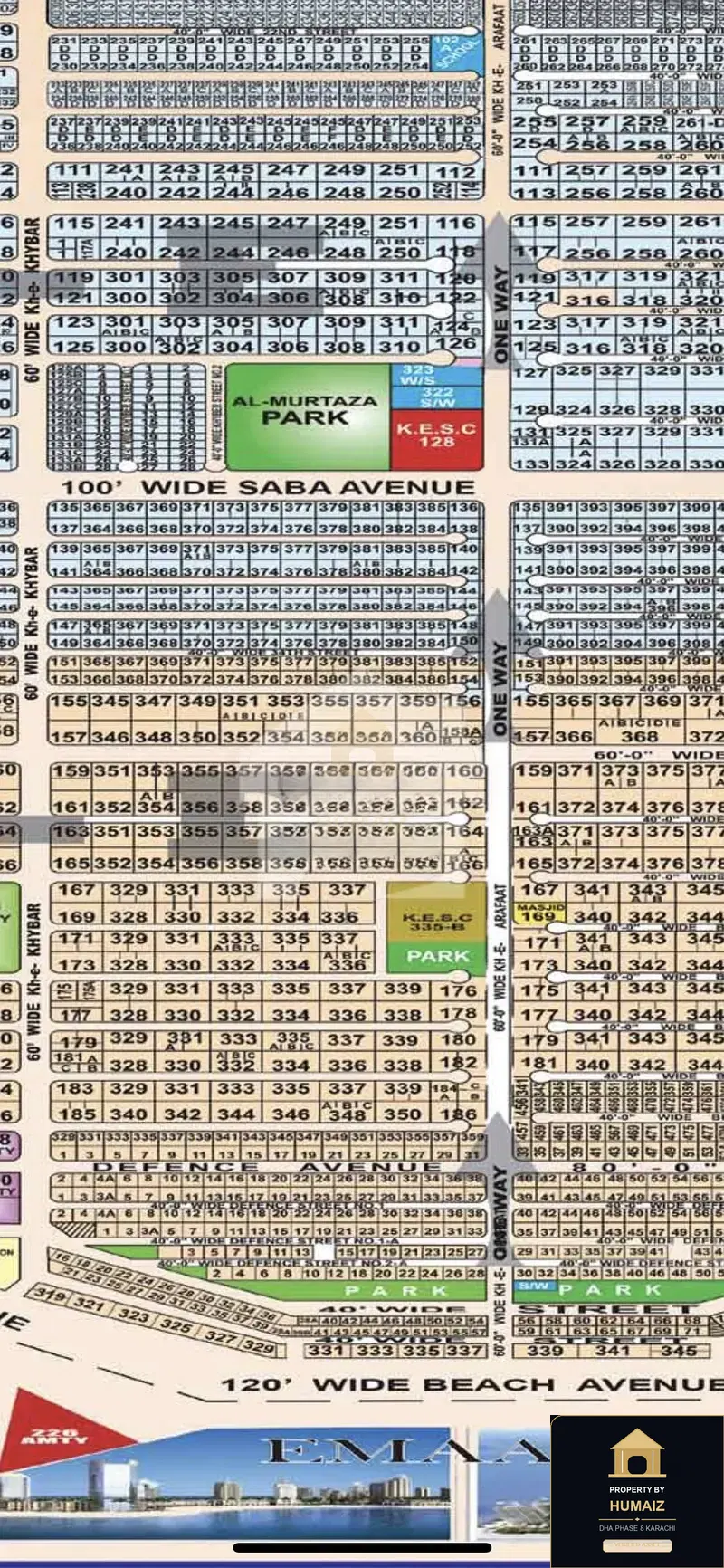 2,000 Sq. Yd. Residential Plot (Corner, Parcel 6) in Zone D For Sale in DHA Phase 8 Karachi — Photograph 3