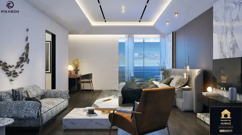 3-Bedroom Luxury Apartment (Sea Facing, 3 Bath, Suite 29) at HMR Waterfront For Sale in DHA Phase 8 Karachi — Photograph 6