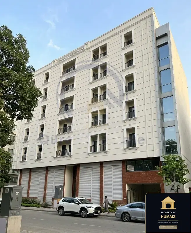 3-Bedroom Luxury Apartment (Boulevard Facing, 3 Bath, Suite 12) on Al-Murtaza Commercial For Sale in DHA Phase 8 Karachi — Property by Humaiz Architectural Asset
