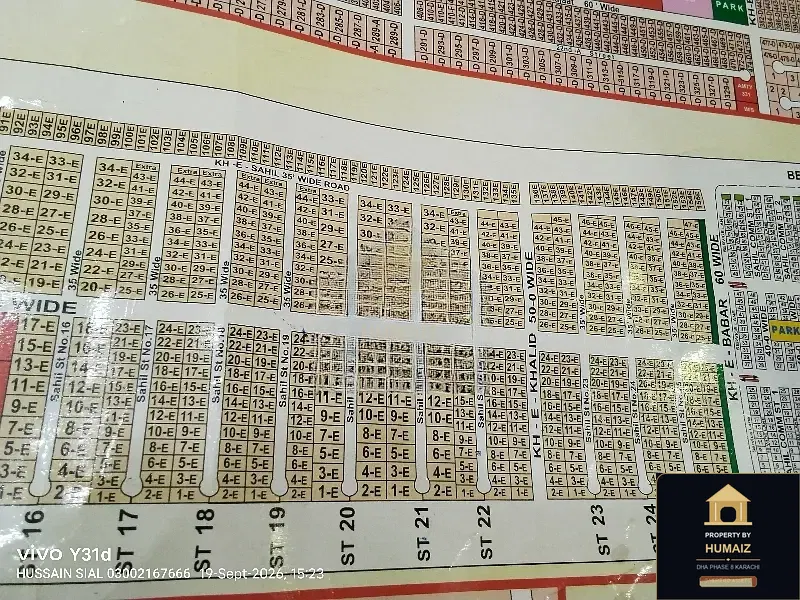 300 Sq. Yd. Residential Plot (Parcel 71) in Khayaban-e-Sahil For Sale in DHA Phase 8 Karachi — Property by Humaiz Architectural Asset