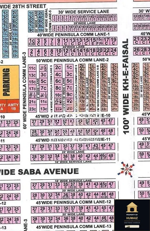 100 Sq. Yd. Commercial Plot (Parcel 67) on Peninsula Commercial For Sale in DHA Phase 8 Karachi — Photograph 2