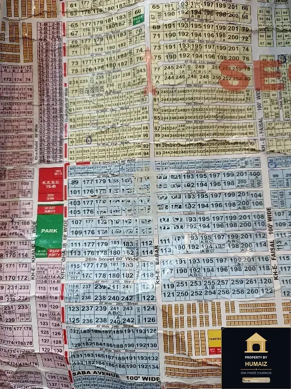 1,000 Sq. Yd. Residential Plot (Parcel 1) in Khayaban-e-Ghalib For Sale in DHA Phase 8 Karachi — Property by Humaiz Architectural Asset