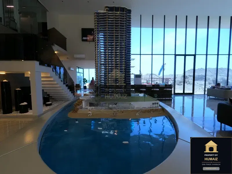 4-Bed Luxury Penthouse (Sea Facing, 5 Bath, Suite 1) at HMR Waterfront For Sale in DHA Phase 8 Karachi — Property by Humaiz Architectural Asset