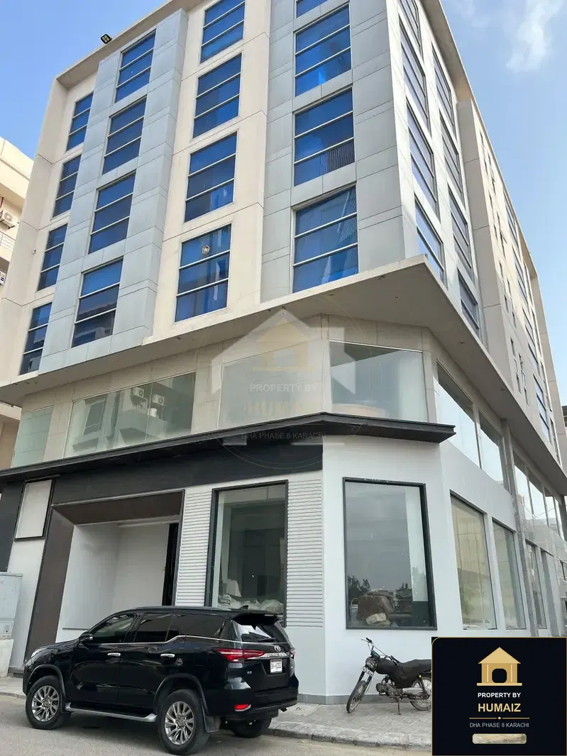 400 Sq. Yd. Commercial Building (Corner, Unit 5) on Al-Murtaza Commercial For Rent in DHA Phase 8 Karachi — Property by Humaiz Architectural Asset