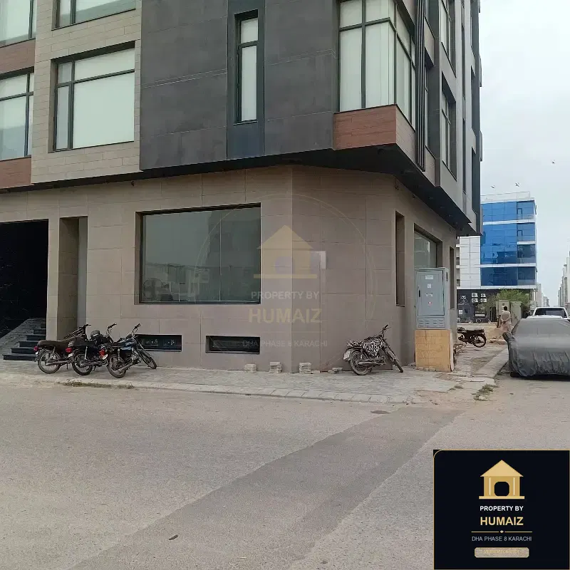183 Sq. Yd. Commercial Retail Shop (Corner, Unit 11) on Al-Murtaza Commercial For Rent in DHA Phase 8 Karachi — Property by Humaiz Architectural Asset