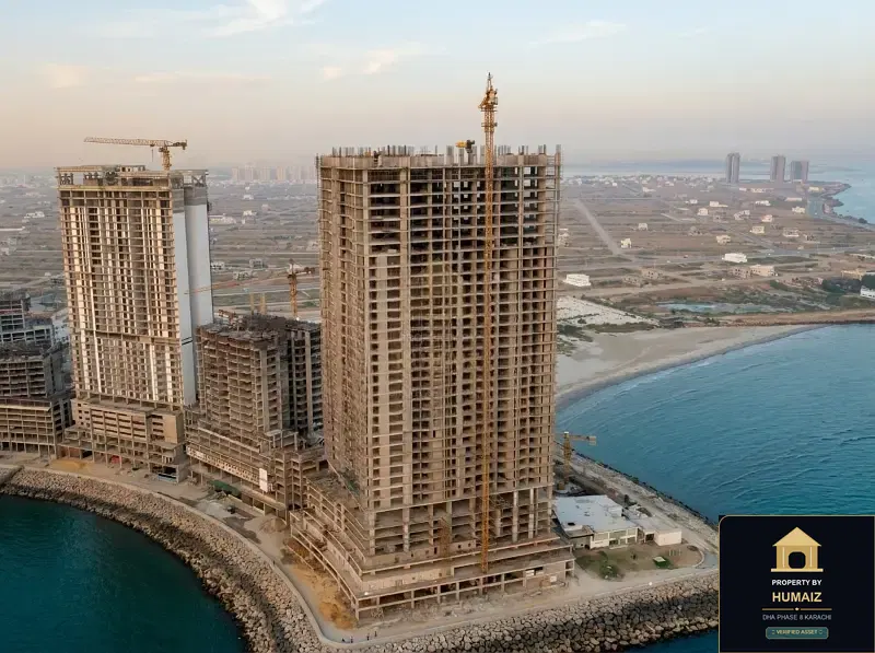 1-Bedroom Luxury Apartment (Sea Facing, 1 Bath, Suite 6) at Tower A For Sale in DHA Phase 8 Karachi — Property by Humaiz Architectural Asset