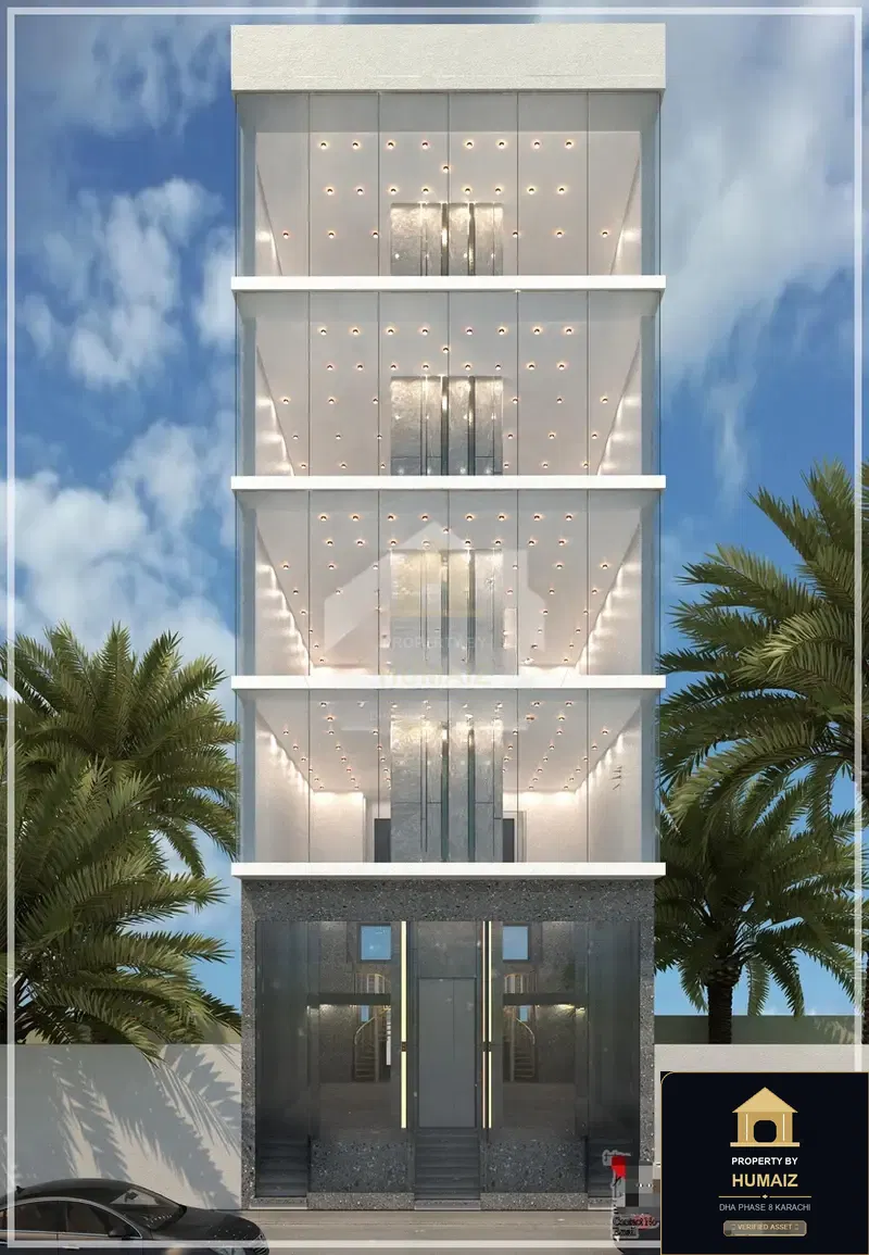 100 Sq. Yd. Commercial Building (Park Facing, Unit 2) on Zulfiqar Commercial For Sale in DHA Phase 8 Karachi — Photograph 2