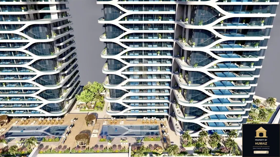 1-Bedroom Luxury Apartment (Private Pool, 2 Bath, Suite 4) at HMR Waterfront For Sale in DHA Phase 8 Karachi — Photograph 21