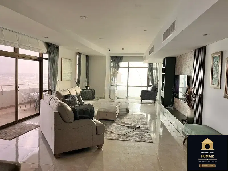 3-Bedroom Luxury Apartment (Sea Facing, 4 Bath, Suite 28) at Pearl Towers For Rent in DHA Phase 8 Karachi — Photograph 6
