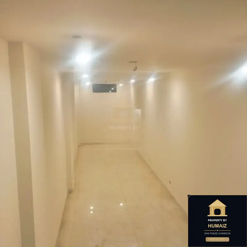 50 Sq. Yd. Commercial Retail Shop (Basement, Unit 4) on Al-Murtaza Commercial For Rent in DHA Phase 8 Karachi — Property by Humaiz Architectural Asset