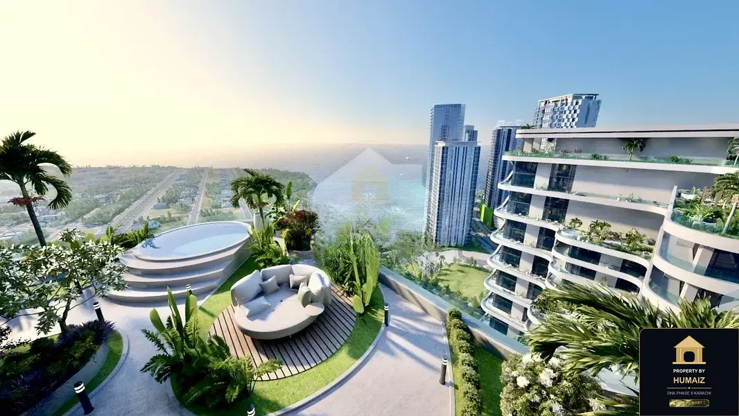 1-Bedroom Luxury Apartment (Private Pool, 2 Bath, Suite 4) at HMR Waterfront For Sale in DHA Phase 8 Karachi — Photograph 8