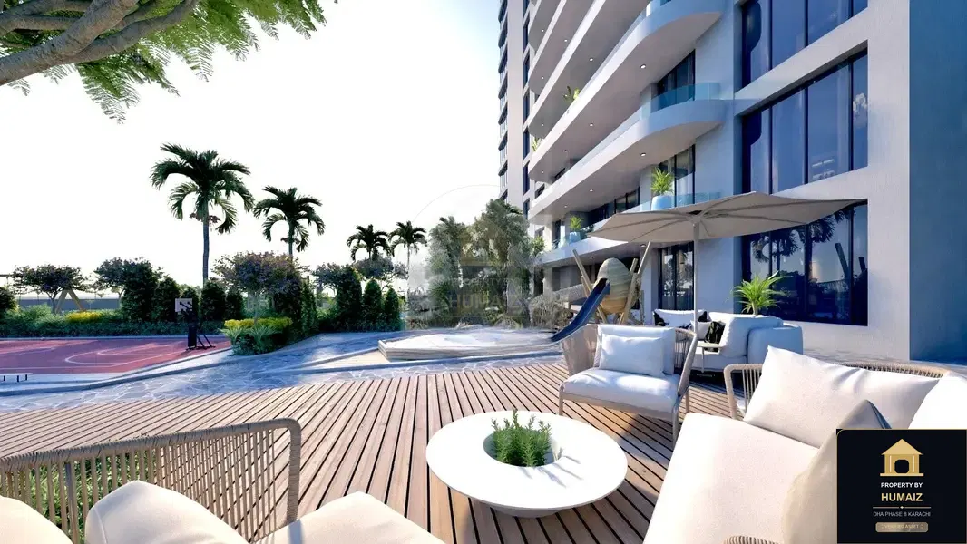 2-Bedroom Luxury Apartment (Private Pool, 3 Bath, Suite 9) at HMR Waterfront For Sale in DHA Phase 8 Karachi — Photograph 5