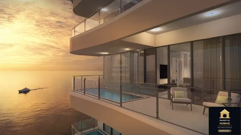 2-Bedroom Luxury Apartment (Sea Facing, 2 Bath, Suite 47) at HMR Waterfront For Sale in DHA Phase 8 Karachi — Photograph 6