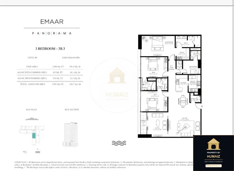 3-Bedroom Luxury Apartment (West Open, 5 Bath, Suite 15) at Panorama For Sale in DHA Phase 8 Karachi — Photograph 20