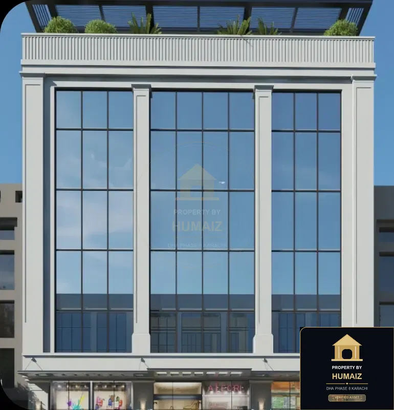 600 Sq. Yd. Commercial Building on Beach Avenue For Sale in DHA Phase 8 Karachi — Property by Humaiz Architectural Asset
