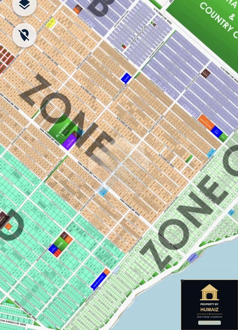 600 Sq. Yd. Residential Plot (West Open, Parcel 3) in Zone E For Sale in DHA Phase 8 Karachi — Photograph 2