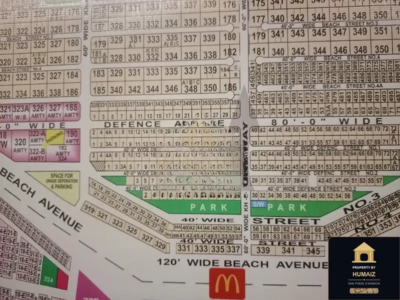 500 Sq. Yd. Residential Plot (West Open, Parcel 49) in DHA Phase 8 For Sale in DHA Phase 8 Karachi — Property by Humaiz Architectural Asset