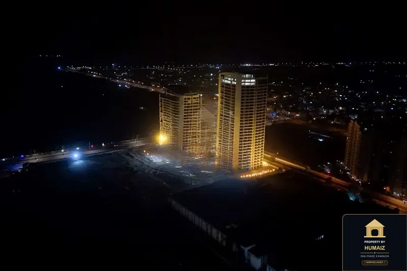 3-Bedroom Luxury Apartment (Sea Facing, 2 Bath, Suite 8) at The Arkadians For Sale in DHA Phase 8 Karachi — Property by Humaiz Architectural Asset