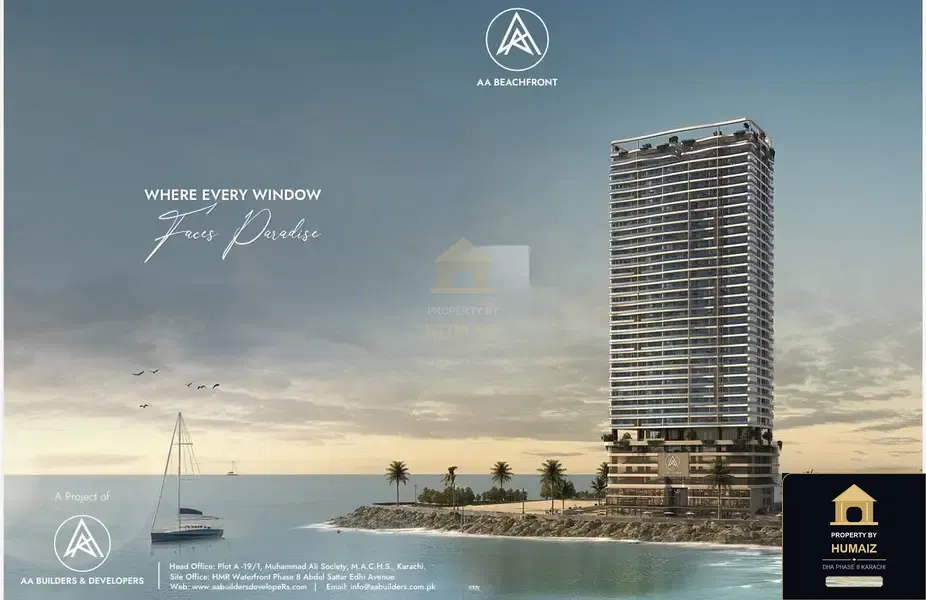2-Bed Duplex Residence (Sea Facing, 2 Bath, Suite 1) at HMR Waterfront For Sale in DHA Phase 8 Karachi — Photograph 2