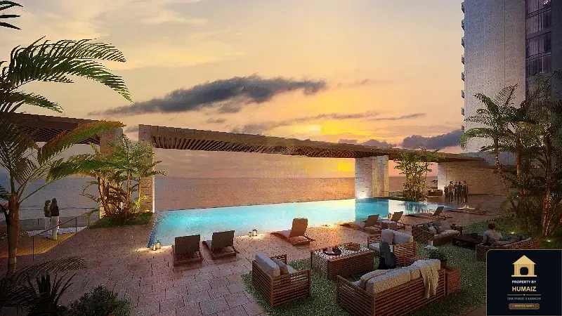 3-Bedroom Luxury Apartment (Private Pool, 3 Bath, Suite 10) at The Views For Sale in DHA Phase 8 Karachi — Photograph 3