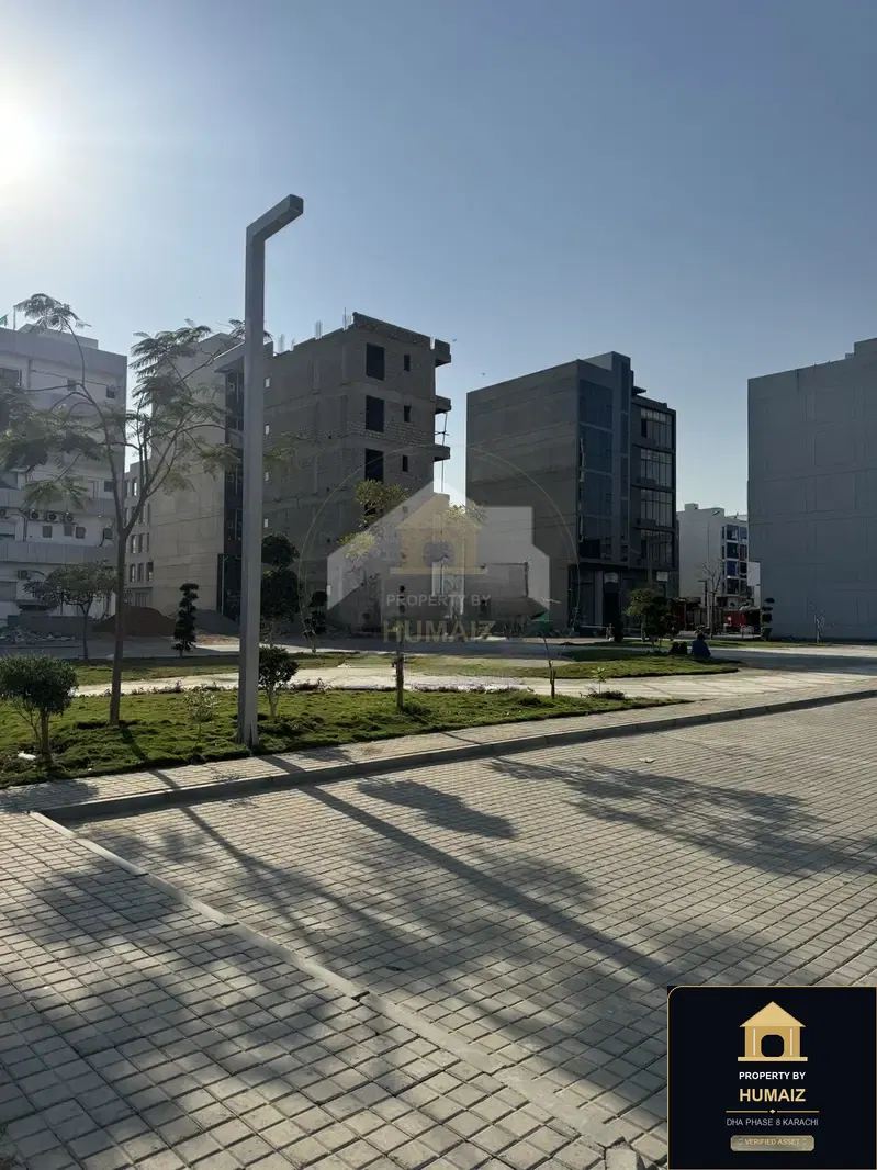 100 Sq. Yd. Commercial Building (Park Facing, Unit 2) on Zulfiqar Commercial For Sale in DHA Phase 8 Karachi — Property by Humaiz Architectural Asset