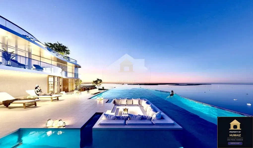2-Bedroom Luxury Apartment (Sea Facing, 4 Bath, Suite 2) at HMR Waterfront For Sale in DHA Phase 8 Karachi — Property by Humaiz Architectural Asset