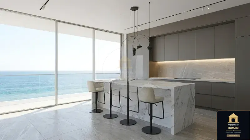 3-Bedroom Luxury Apartment (Sea Facing, 4 Bath, Suite 19) at Panorama For Sale in DHA Phase 8 Karachi — Photograph 4