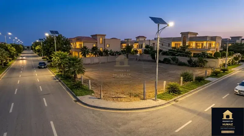 500 Sq. Yd. Residential Plot (Parcel 2) in Khayaban-e-Tipu Sultan For Sale in DHA Phase 8 Karachi — Property by Humaiz Architectural Asset